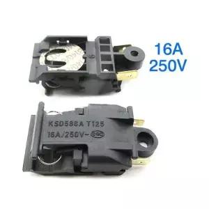 2PCS 전기 주전자 전원 스위치 13A/16A 250V 온도 조절기 스팀 자동 끄기 전동 공구