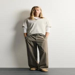 ZARA 릴렉스핏 벨트 팬츠 - SMOKED TOFU 1957/803/186