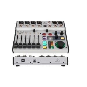 BEHRINGER FLOW 8 입력 디지털 믹서, 2 FX 프로세서, USB 오디오 인터페이스, 블루투스 및 앱 제어