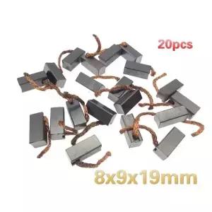 차량용 카본 브러쉬 8x9x19mm 자동차 트럭 히터 송풍기 팬 공기 모터 20 개