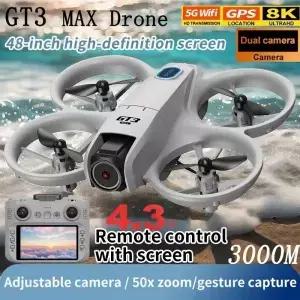 2026 GT3 MAX RC 드론 8K 5G 전문가용 HD 항공 촬영 장애물 회피 원격 제어 항공기 듀얼 카메라 쿼드콥터