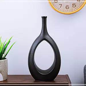 HWA 도자기 블랙 멀 미니 북유럽 심플 화병 모던 집들이선물디자인별 빈티지 꽃병 인테리어 세라믹 선물