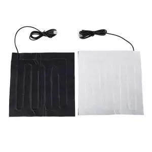 22cmx22cm 5V USB 섬유 히터 탄소 전기 가열 재킷 부드러운 쿠션 겨울 남성 조끼 난방 의류 워머 패드 보온