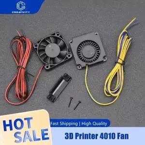 3D 프린터 팬 4010 24v 검정색 플라스틱 압출기 냉각 Ender3 V2 / Ender3Pro CR10 액세서리