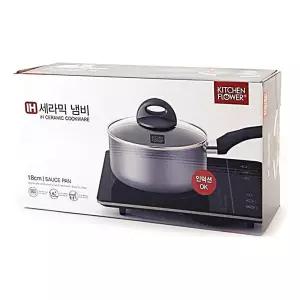 스텐 키친플라워 요리도구 업소용국자 식당국자 IH세라믹냄비편수18CM 건지기국자 데일리 국물국자