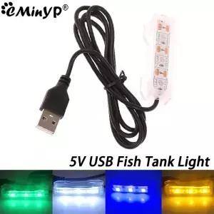 소형 수족관 식물 조명용 어항 USB LED 데스크탑 램프 조경 장식 액세서리 0.6W 5V