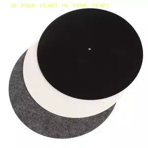 X 오디오 교체 DIY 액세서리 오디오파일용 두꺼운 턴테이블 매트 1PC 슬립 LP 비닐 레코드용 펠트 플래터