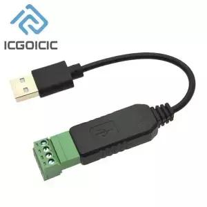 USB to RS485 직렬 포트 변환기 통신 모듈 CH340 PLC IO 커넥터