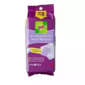 3M 스카치브라이트 욕실청소용 베이킹소다 크린스틱 시트타입 소형 80매(40매x2개)