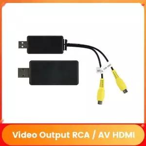 USB to CVBS RCA 비디오 출력 어댑터 박스 HDMI 인터페이스 안드로이드 라디오 차량용 액세서리 모니터
