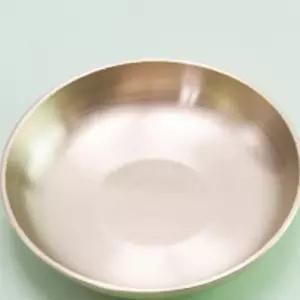 우유백 4호 유기찬기 방짜 원형