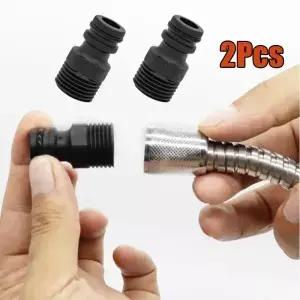 2Pcs BSP 스레드 탭 어댑터 정원 워터 호스 빠른 파이프 커넥터 피팅 범용 확장 액세서리