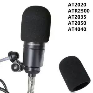 마이크 폼 커버 오디오 테크니카용 윈드스크린 팝 필터 소음 감소 AT2020 ATR2500