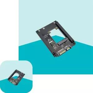뮤 mSATA to SATA 변환 컨버터 HDD SSD용 케이블 2.5인치 수량성장형변환어댑터