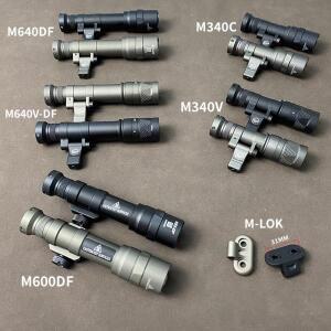 SotAC Surefir M600DF M640V 전술 손전등 스카우트 라이트 테일캡 원격 스위치 20MM Picatinny MLOK