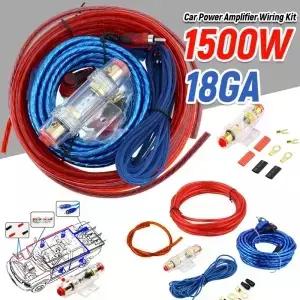 1500W 오디오 스피커 배선 키트 8GA 자동차 서브우퍼 케이블 차량 부품용 수정용 라인