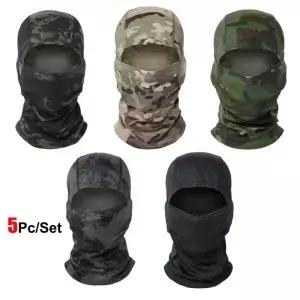 5 개/대 위장 Balaclava 모자 사이클링 풀 페이스 마스크 다기능 스카프 Headscarf 오토바이 자전거 스키