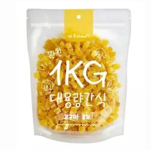 바른츄 애견간식 고구마큐브 대용량 1kg 강아지간식 반려견 고구마간식 트릿
