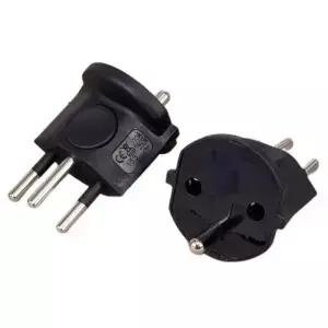 유럽 프랑스 스위스 전기 플러그 여행용 어댑터 3 핀 10A 250V 전원 EU-스위스 1PC