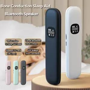 베개 아래 골전도 블루투스 스피커 백색 소음 수면 보조 사운드바 LED 디스플레이 TF MP3 음악 플레이어