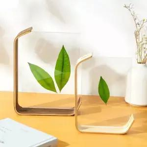아크릴 나무 사진 프레임 식물 표본 상자 디스플레이 달력 DIY 웨딩 파티 그림 장식