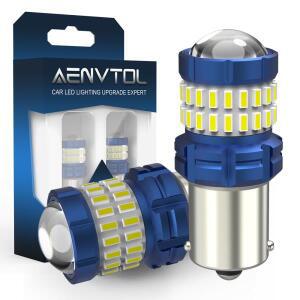 AENVTOL 2pcs Canbus S25 1156 BA15S P21W LED 전구 백업 역방향 조명 주간 주행 등 브레이크 지시등 오류