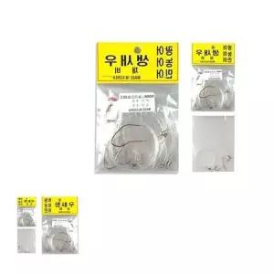 뮤 조이 생새우채비 농어바늘 민물낚시 밑밥 미끼 찌