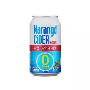 나랑드사이다 345ml x 24캔 제로칼로리 음료수