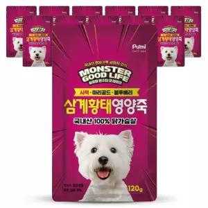 [푸르미] 몬스터 굿라이프 삼계황태 영양죽 120g 12개입 1박스