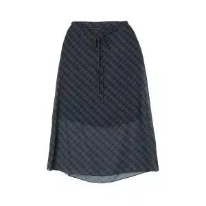 LAP 체크 쉬폰 롱 스커트 AS2WS543 1367408