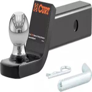 CURT 45134 퓨전 트레일러 히치 마운트 2인치 볼 앤 핀 포함 리시버에 맞음 7 500파운드 드롭