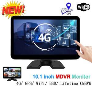 카플레이 네비게이션 carplay SANAN 10.1인치 4G WiFi GPS MDVR 모니터 차량용 6채널 사각지대 레이더 BSD 알람 DVR 터치스크린 모니터 트럭 버스용