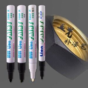 유리 마카펜 1MM 2MM 5MM 무광택 페인트 매트 블랙 그레이 화이트 금속 하드웨어 방수 컬러 수리 산업용 마킹