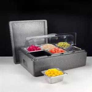 토핑 냉장고 반찬 김밥 셀프바 테이블냉장고 식당 미니 피자 뷔페용