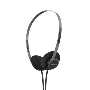 Koss KPH40 유틸리티 온이어 탈착식 블랙) 헤드폰, 디자인(스텔스 스타일, 코드 교체 가능한 시스템, 레트로 초경량