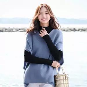 언발란스 조끼베스트 판초 니트 니트베스트 베스트 조끼 니트조끼
