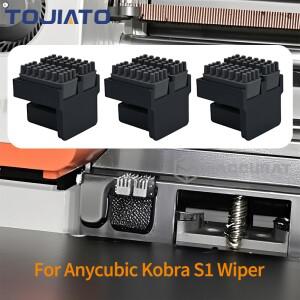 Anycubic Kobra S1 시리즈 3D 프린터용 노즐 와이퍼 실리콘 브러시 프린트 헤드 클리너 닦이