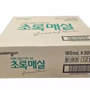 로컬코리아 웅진 초록매실 180ML 30개입 사무실음료수