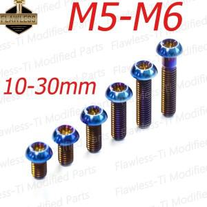 FLAWLESSTI M5x10-20 혼다 X-ADV 750용 앞 브레이크 디스크 볼트 Gr5 티타늄