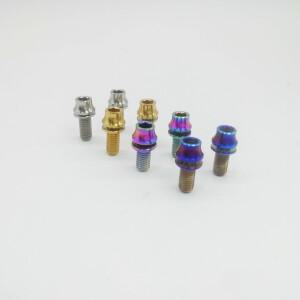 Liumeili 티타늄 볼트, 와셔 포함, 자전거 물병 케이지, 육각 한 쌍당 2 개, M5x12mm