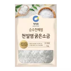 청정원 천일염 굵은소금 1kg