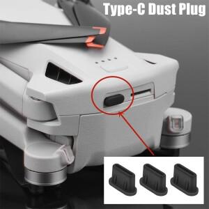 Type-C 방진 플매트 카펫 러그 커버 및 DJI Mini 3 Pro  장치 충전 포트용 분실 방지 스토퍼