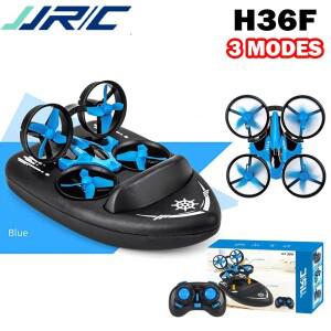 JJRC 3in1 RC 드론 H36F 미니  TERZETTO 보트 자동차 수상 지상 공중 모드 고도 유지 헤드리스 헬리콥터 (
