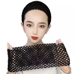 헤어밴드 머리띠 여자 가발 패션 두건 그물 망 머리망 망사 잔머리고정