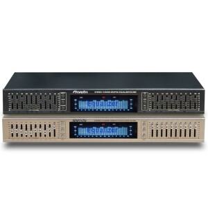 EQ665 이퀄라이저 하이파이 홈 EQ 밸런스드 믹서, 더블 10 세그먼트 스테레오 트레블 알토 베이스 조절, 블