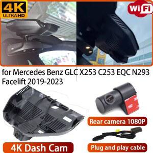 카플레이 네비게이션 carplay 메르세데스 호환 호환 벤츠 GLC X253 C253 EQC N293 페이스리프트 2019 2023 비디오 레코더 4K 렌즈 DVR 블랙박스 와이파이 카메라 170도 광각