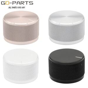 오디오 DAC 턴테이블 CD 튜브 앰프 스피커용 가공 솔리드 알루미늄 제어 노브, 회전 스위치 선택기, 6mm 구