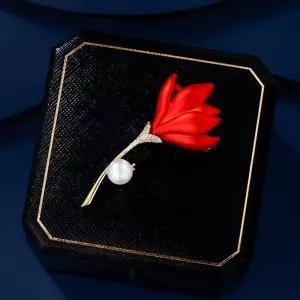 꽃 5월 카네이션 붉은 스승의날 브로치 어버이날 특선 D형