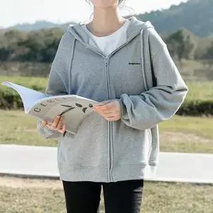 BB279 의류 상의 1컬러 무지후드집업 여성