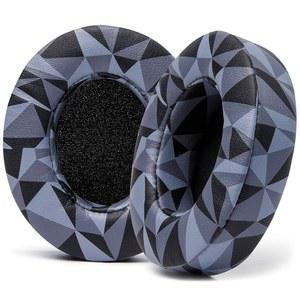 WC PADZ STUDIO 2 & 3 - BEATS 2 3용 유선 및 무선 이어패드 | WICKED CUSHIONS 제조 SOLO(B0501 B0500)에는 장착되지 않습니다. PU 가죽 강화 폼 더 강한 접착제 지오 그레이
